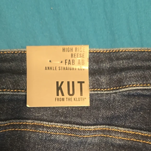 Kut from the Kloth Blue Straight Jeans - Picture 3 of 6
